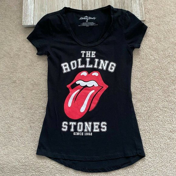 The Rolling Stones Juniors M Logo Graphic T-Shirt - Picture 1 of 12